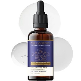 Collagenic Serum Facial Hidratante con Ácido Hialurónico, Frasco con 50 ml  Fórmula con 8 tipos de ácido hialurónico, colágeno hidrolizado y de 50... 