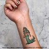 4 x 'Mermaid Wearing Crown Pixel Art' Temporary Tattoos -