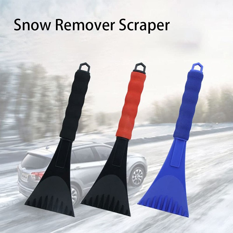 Car Snow Scraper, Non Scratch Ice Scraper with Comfortable Foam
