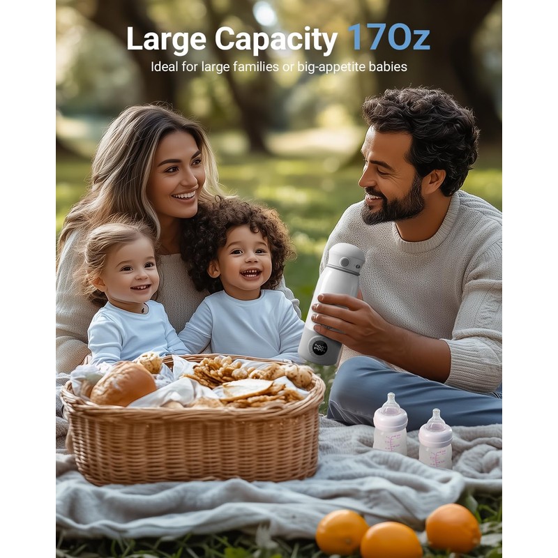 Bear Portable Bottle Warmer for Travel, Milk Warmer for Breastmilk