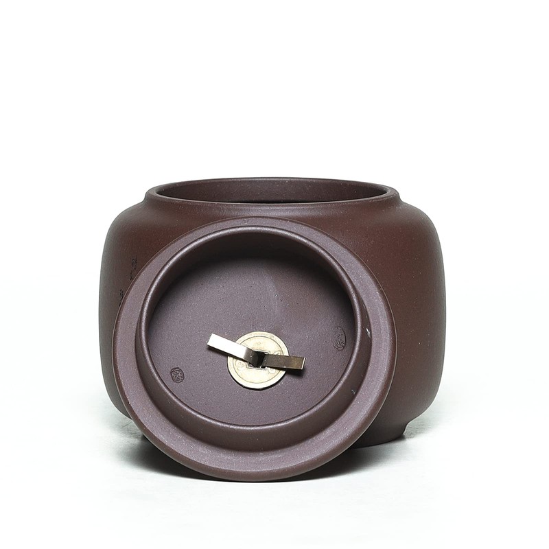 SILINE Yixing Clay Jar 17.5 Oz,Zisha Loose Leaf Tea Storage