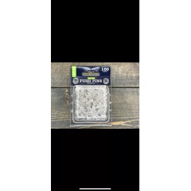 Pen + Gear 100 Push Pins thumb tacks Clear Standard Plastic Reusable