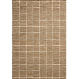 Loloi Chris Loves Julia Fletcher Collection FLE-01 Natural/Ivory 5'-0" x 7'-6", .37" Pile Height, Area Rug