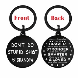 Gezxin Love Grandma Keychain for Grandchild- Granddaughter Grandson Gifts from Grandmother- Valentines Day Mother's Father's Day Christmas Easter