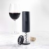 Lacor - 63057 - Black Luxe electric corkscrew, made of