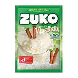 3 x zuko horchata no sugar needed drink mix packs 15g each
