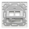 deleyCON 2 x 2 Port LAN Junction Box Data Socket