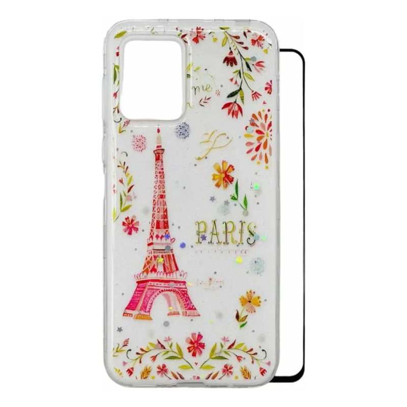 Funda 3en1 Para Motorola Moto E13 + Cristal