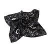 Elegant Silk Feel Plaid with Chains Design Satin Square Scarf,
