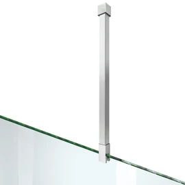 Shower Door Support Bar, Wall-to-Glass Support Arm 500-850mm Long to Fix Frameless Glass Panel, Suitable for 5/16"(8mm) to 3/8"(10mm) Thick Glass Door, Polished Silver