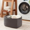 OIASKET Large Toy Basket, Rectangle Woven Rope Storage Basket for