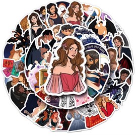 Acotar Merchandise Stickers for Suitcase Skateboard Laptop Computer Water Bottles for All Fanart Fans 50pcs