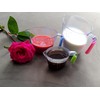 6pc Transparent Drastic Measuring Cup Set, Measuring Cup Stackable Clear
