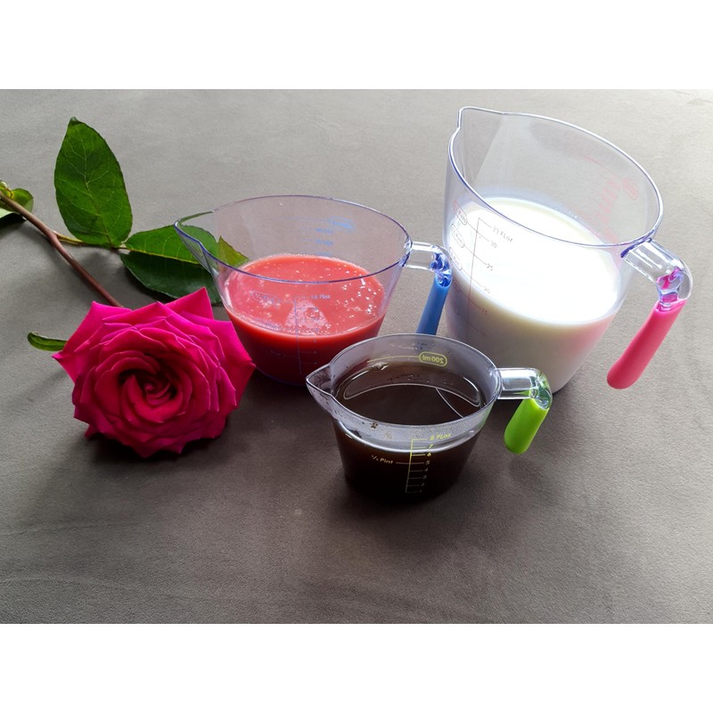 6pc Transparent Drastic Measuring Cup Set, Measuring Cup Stackable Clear