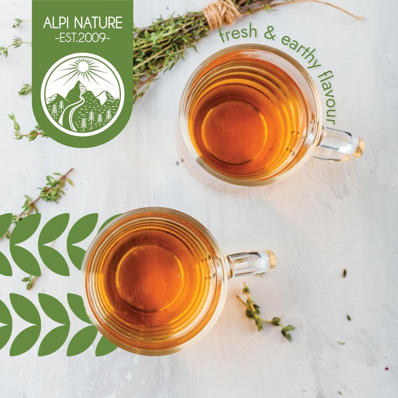 Organic Thyme Tea by Alpi Nature, 80 Thyme Tea Bags,