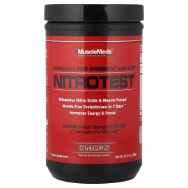 Nitrotest™, Amplificador Androgénico Pre-Entrenamiento, Sandía, 16,51 oz (468 g)