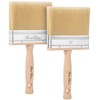 Bates- Deck Stain Brush, 5 Inch, 2 Pack, Wooden Handle,