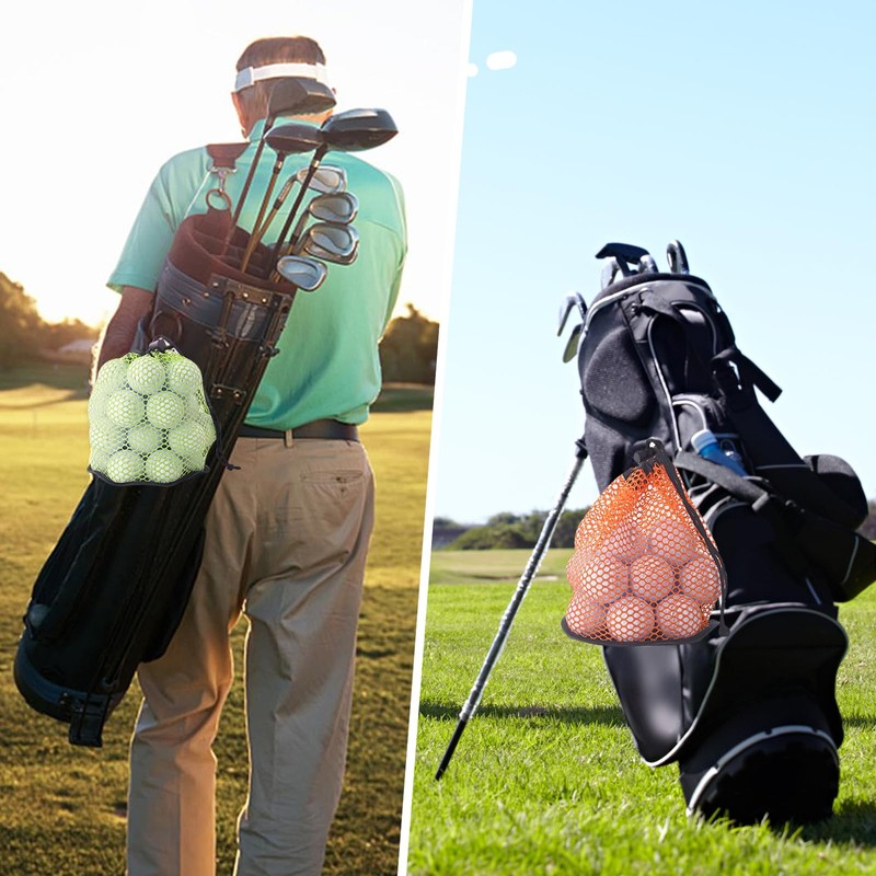 2 PCS Golf Ball Bag, Golf Ball Storage Bags with