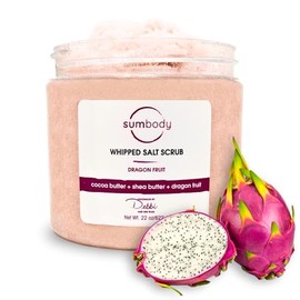 Sumbody Exfoliante Corporal De Sal(21 Oz) De Fruta Del Dragón, Rico En Antioxidantes, Totalmente Natural, Hecho En Ee. Uu. Regalos De Cuidado Personal Para Mujeres, Adolescentes Y Hombres. Piel
