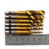 NUZAMAS 6 Piece Screw Thread Tap Drill Set Hex Shank