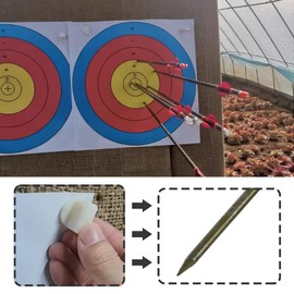 LT Easiyl 20pcs Metal Target Pins Bow Arrow Target Pin Archery Target Nail 6.7cm Metal Target Nail Archery Accessories for Archery Competitions Practice