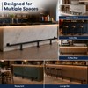 Bar Foot Rail Kit 4FT with Stable Brackets, Iron Black