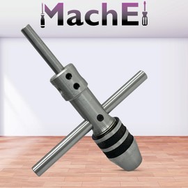 MachEl Precision Pilot Tap Wrench Spindle for Tap, Thread, Drill Press, Lathe (1/4" to 1/2" | 6 to 12 mm)