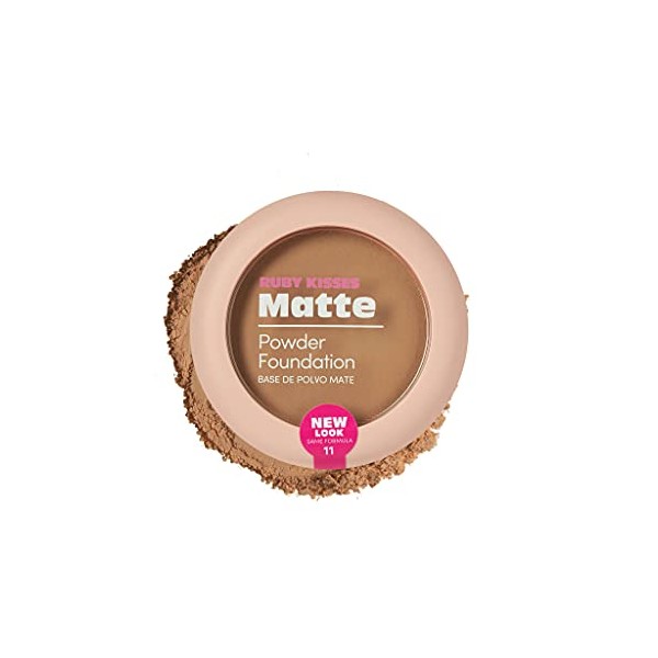 Ruby Kisses Powder Foundation Full Coverage Matte Foundation Long Lasting