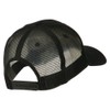 Sheriff Embroidered Military Mesh Back Cap - Black OSFM
