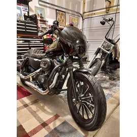 CARGLETRUE Motorcycle Windshield Quarter Fairing Fit for Harley Fit for Sportster XL 883 1200 1988-2024, Windshield Quarter Fairing Fit for Dyna Models 1995-2005 FXR 1986-1994 Smoke