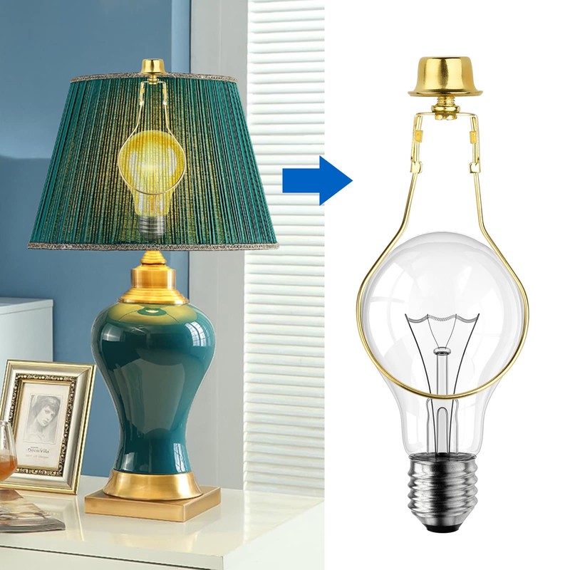 2 PACK Lamp Shade Light Bulb Clip Adapter, WEAVERBIRD Lamp