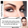 XMXueMei Double Side Liquid Winged Eyeliner Stamp,Smudge Proof Waterproof Eye