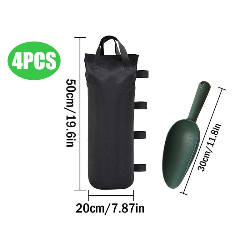 Hitopin Sandbags, 4-Pack Weight Bags, Weights Sand Bags, Tent Weights