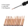 Saipor 15 Pcs Pure Copper Soldering Iron Tip Kit 900M-T