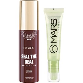 MARS Long Lasting Makeup Fixer With Healthy Glow Face Primer - 90 ml (Transparent)
