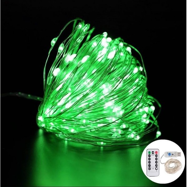 Volunx USB Green Fairy Lights 2/5/10m Copper USB Plug in,