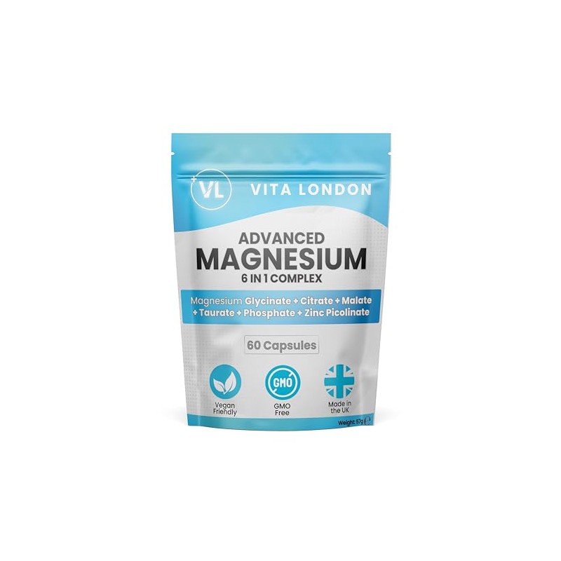 Magnesium Glycinate Complex 6-in-1 – High Absorption Chelated Magnesium Bisglycinate