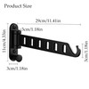 Aluminium Wall Clothes Rack Coat Hook Foldable Balcony 180° Rotating