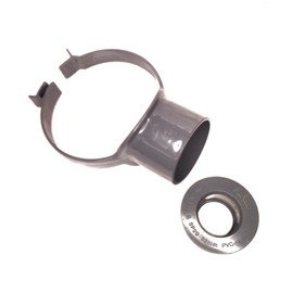 C - Soil Pipe Grey Strap Boss & 36mm Solvent Boss Adapter