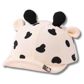 ALVEIN Kids' Baby Cap with Ears, Giraffe Sun Shade, Adjustable, UV Protection, Animal, white (off-white), Free size