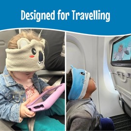 Bandou - Original Toddler & Kids Headphones - Bluetooth Wireless & Wired Headband - Comfortable Fit - Safe Volume Limited - Adjustable for Travel, Learning, and Sleep (Ember The Dragon)