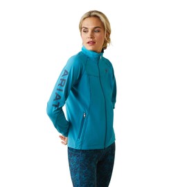 ARIAT Women's Agile Softshell Jacket, Mosaic Blue, Size XX-Large