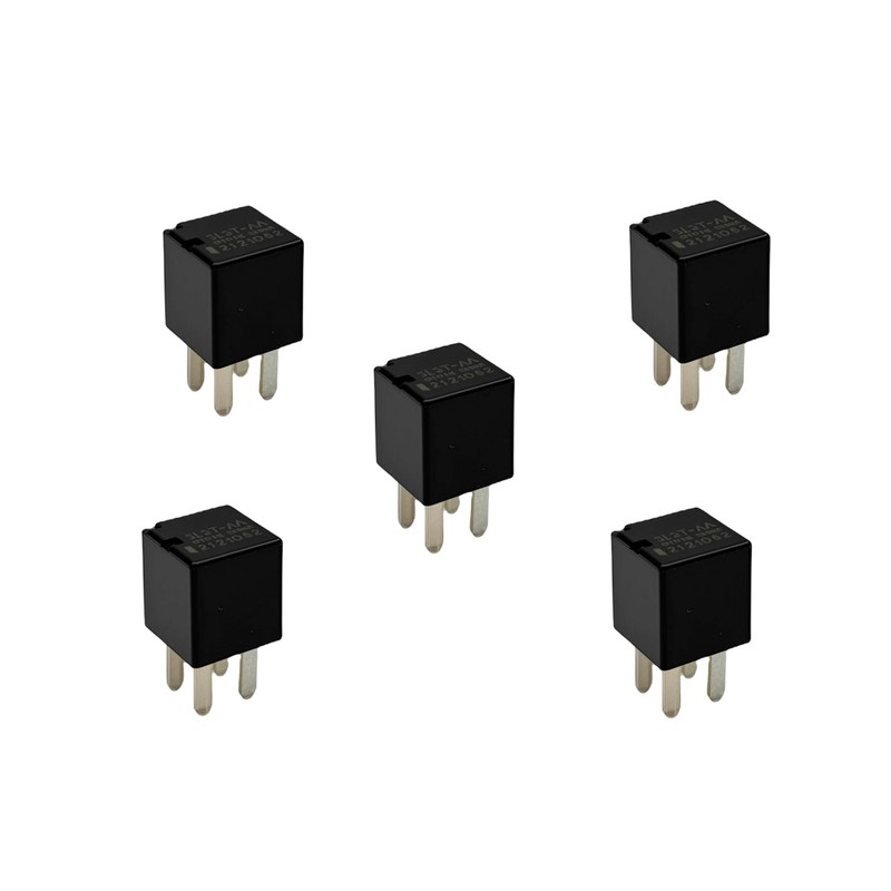 HYNYHT 5pcs Automotive Relay 12VDC 20A 4-Pin 5L3T-AA Compatible with