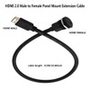 PENGLIN HDMI Panel Mount Extension Cable, HDMI 2.0 Male to