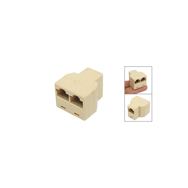 UbiGear 100 Pcs LOT 3-way Rj45 Splitter/y/t Network Cable Extender