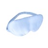 COLLBATH Natural Silk Blindfold Adjustable Sleep Eye Mask Light Blue