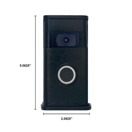 Honeycomb Video Doorbell Cover (Ring 2nd Generation Compatible) (Matte Black)