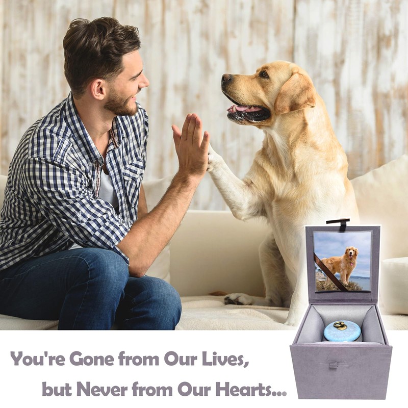 Ceramic Pet Urn for Ashes, Dog Urn Cat Urn Handicrafted