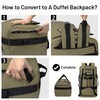 MIER 90L Water Resistant Backpack Duffle Heavy Duty Convertible Duffle