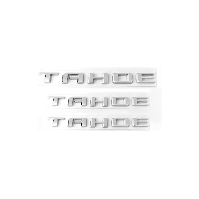 3pack for Tahoe Emblem 3D Letters Badge Compatible with fits